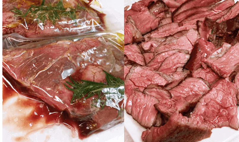 Vacuum sealed beef